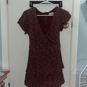 Zip up romper with floral design!! Great condition
